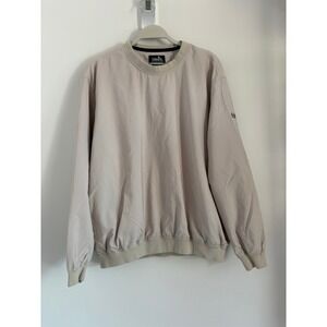 VTG Ashworth Weather Systems Mens Medium Tan Water Resistant Golf Pullover